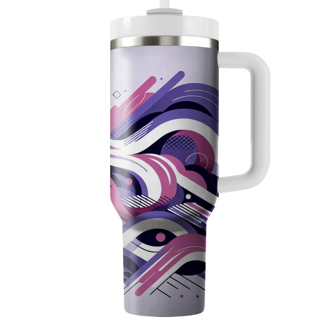 Dynamic Lines And Curves  Insulated Tumblers