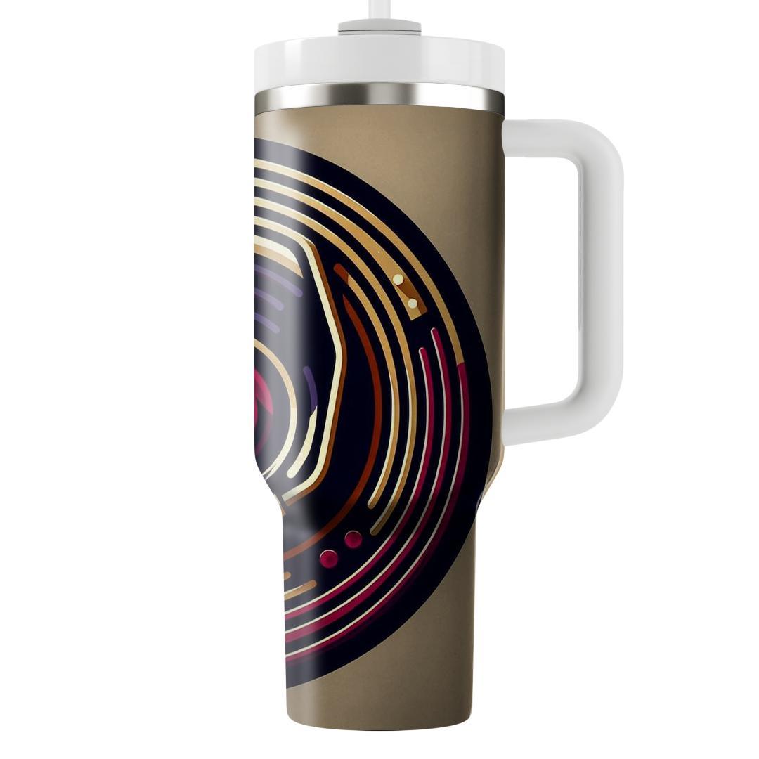 Retro Vinyl Grooves  Tumbler Cups