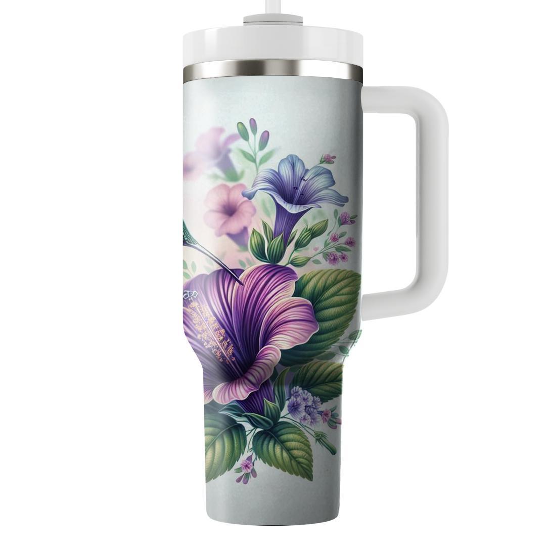 Elegant Hummingbird Flight  Tumblers With Lids