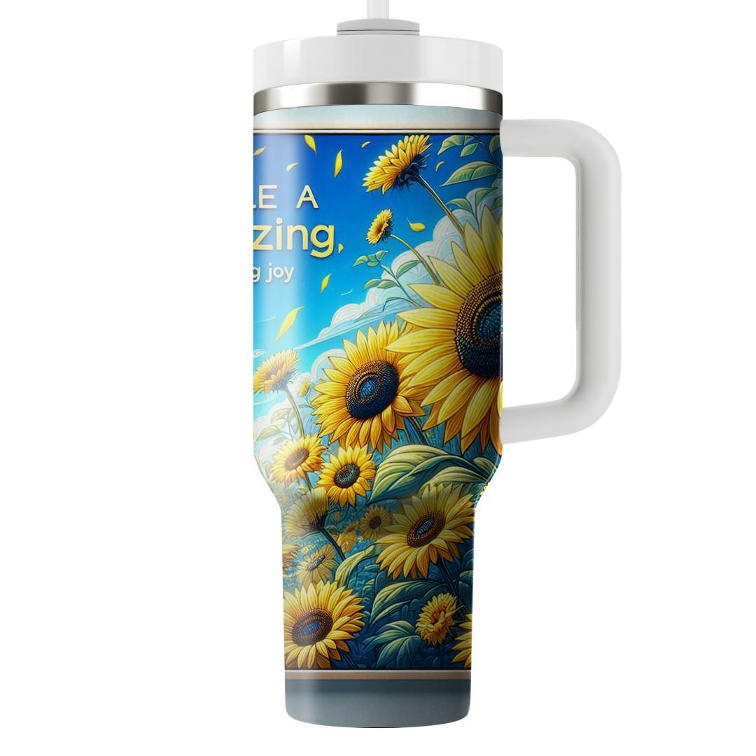Joyful Sunflower Bloom  Tumblers For Gifts