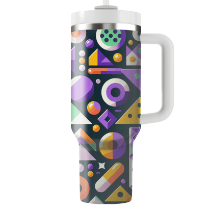 Playful Geometric Shapes Tumbler Cups