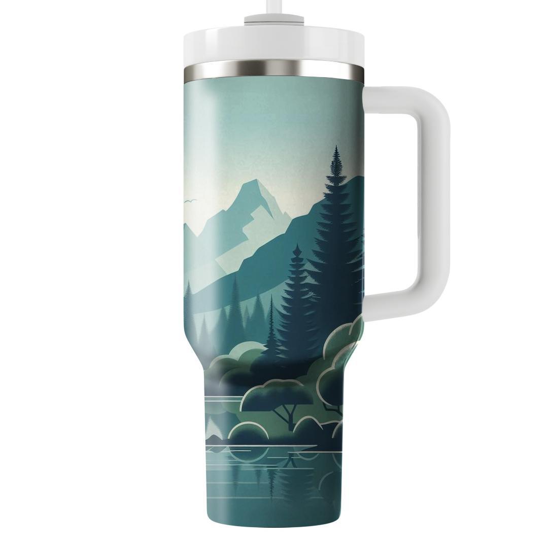 Tranquil Mountain Retreat  Travel Tumblers