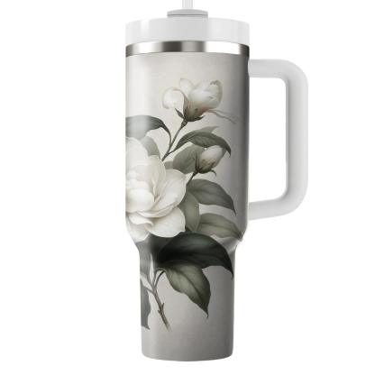 Delicate Gardenia Bliss  Insulated Tumblers
