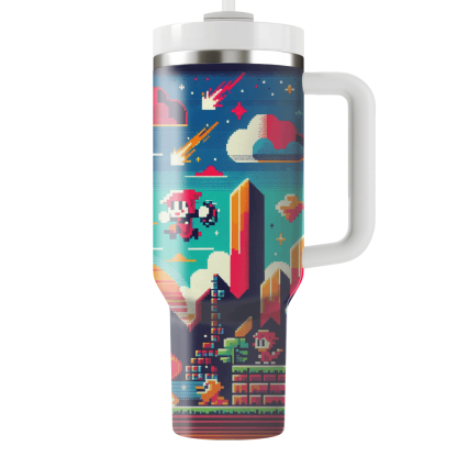 Pixel Art Paradise  Tumbler Cups