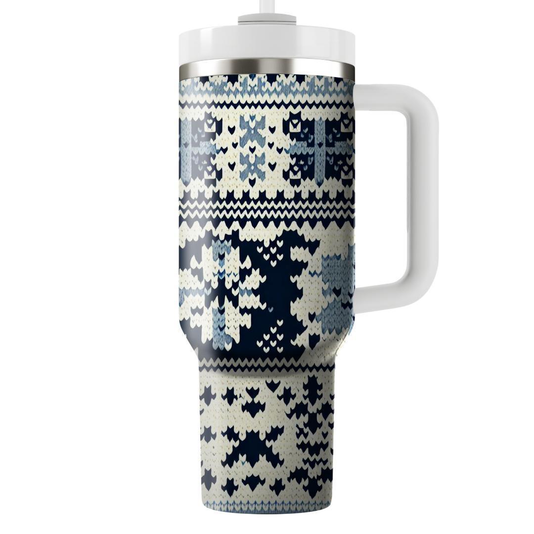 Nordic Knitted Charm  Tumblers For Gifts