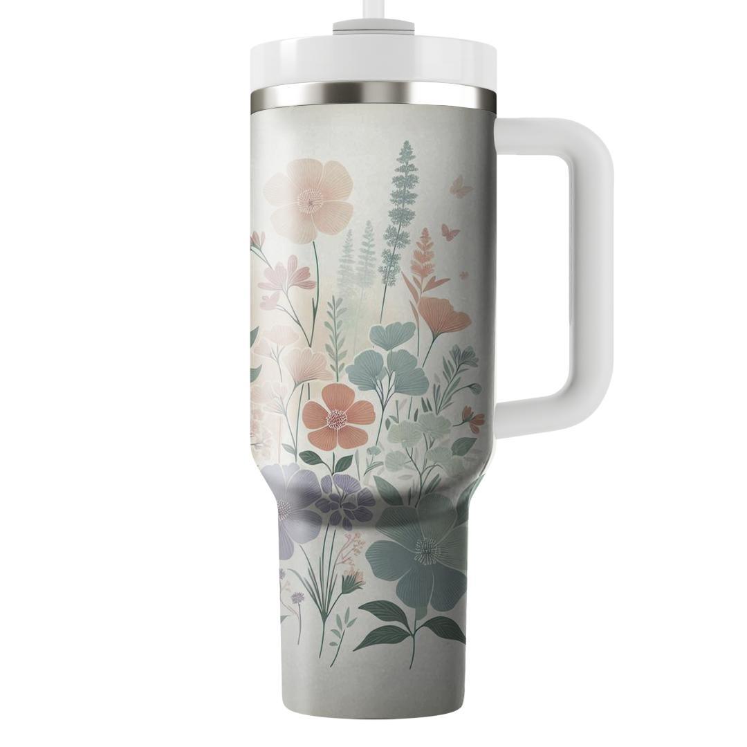 Dreamy Watercolor Flowers  Tumbler Cups