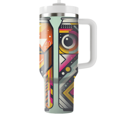 Funky Geometric Abstraction  Custom Tumblers