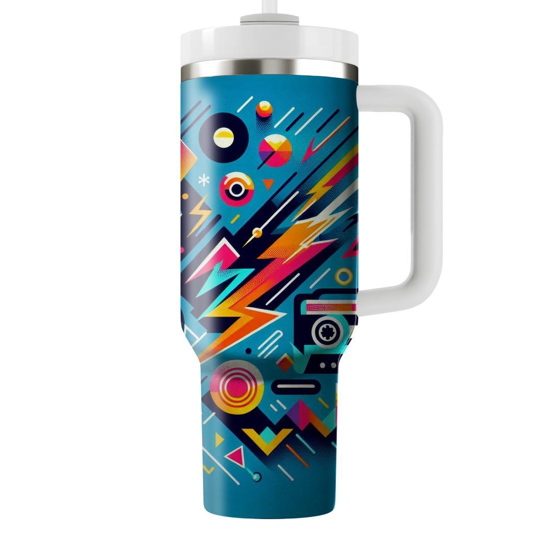 Electric 80s Geometry  Tumblers For Gifts