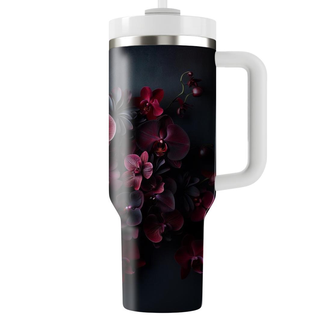 Crimson Orchid Splendor  Tumbler Cups