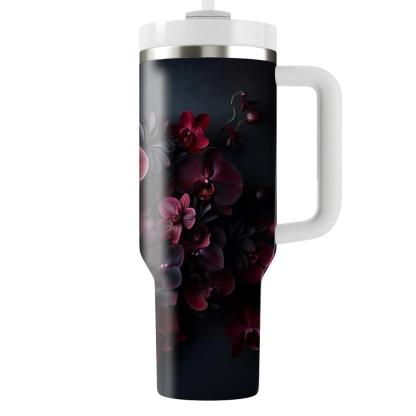 Crimson Orchid Splendor  Tumbler Cups