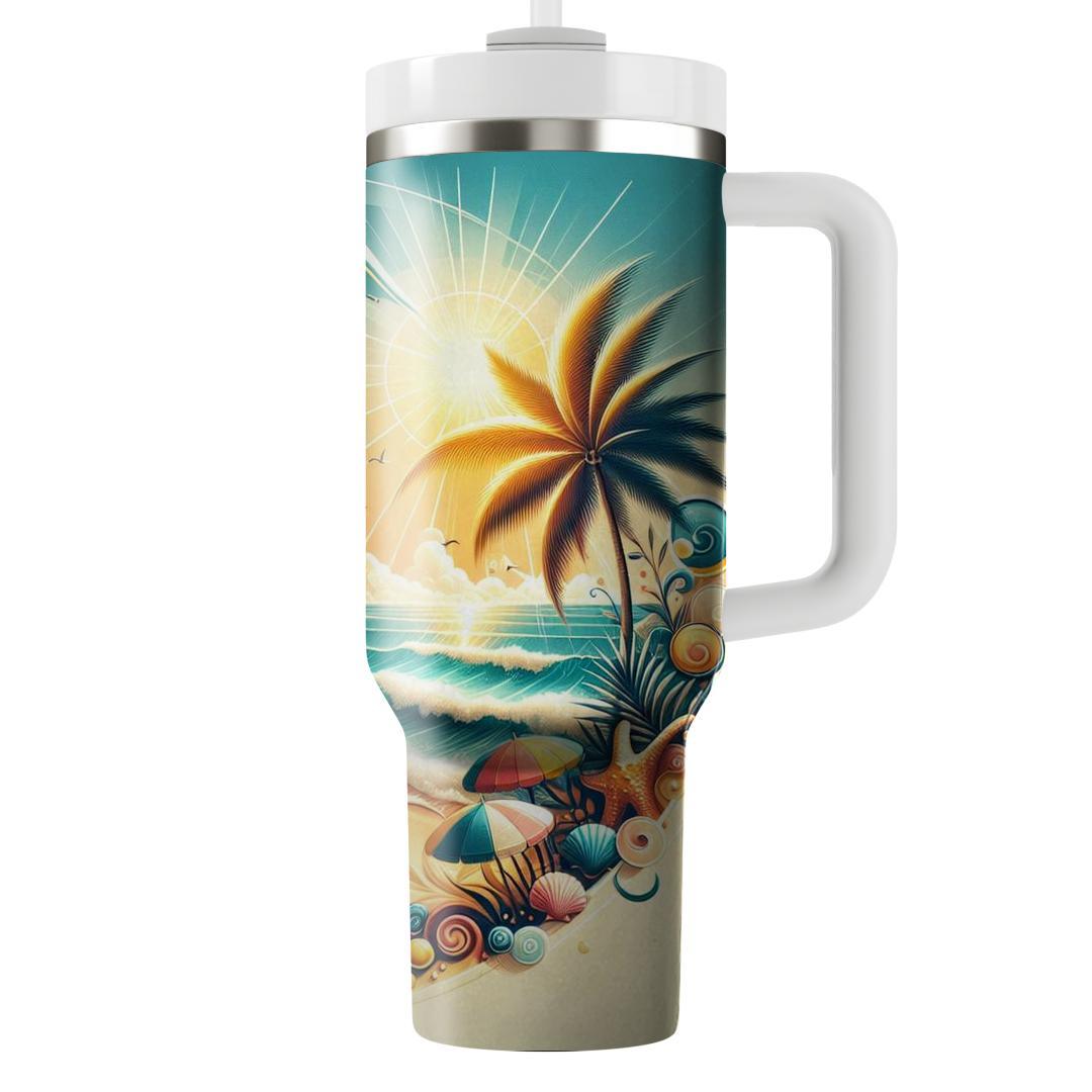 Summer Seaside Escape  Decorative Tumblers