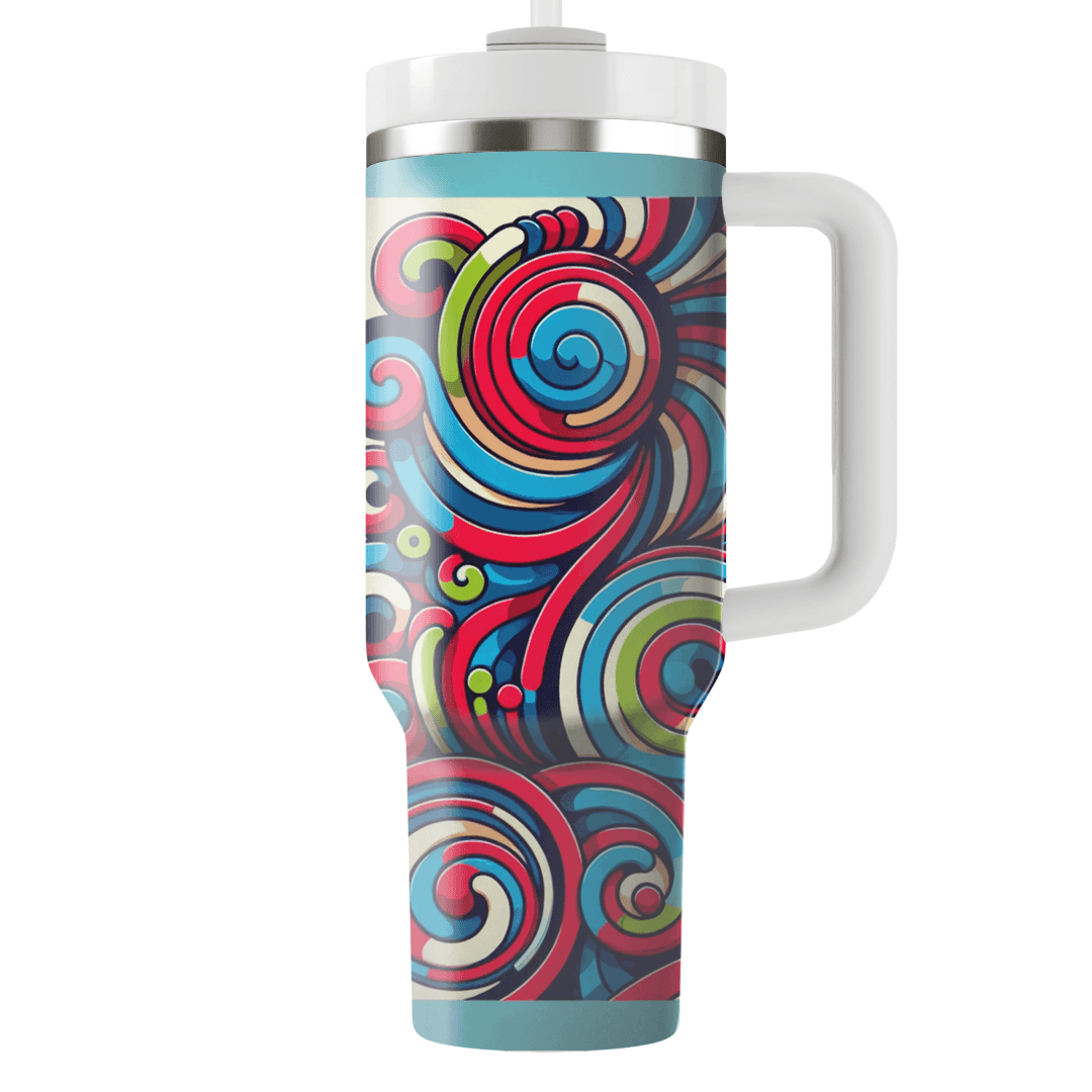 Groovy Spiral Vortex  Custom Tumblers