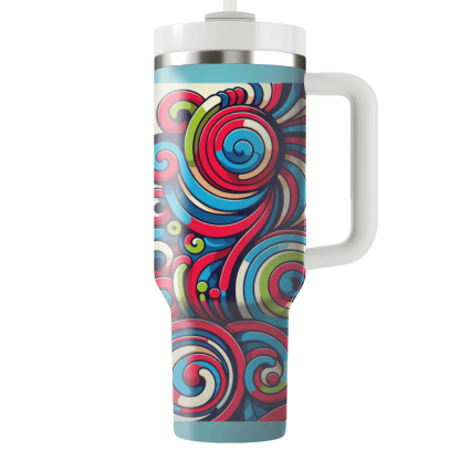 Groovy Spiral Vortex  Custom Tumblers