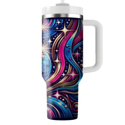 Cosmic Disco Delight  Travel Tumblers