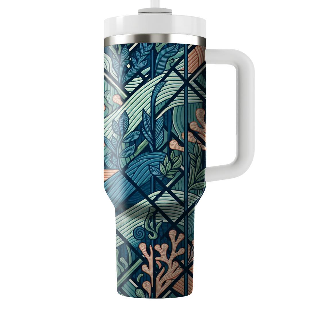 Oceanic Trellis  Insulated Tumblers