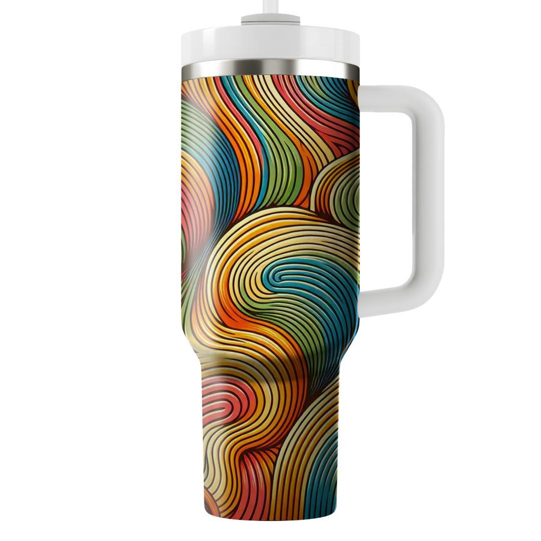Retro  Waves  Travel Tumblers