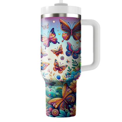 Dazzling Butterfly Harmony  Tumblers With Lids