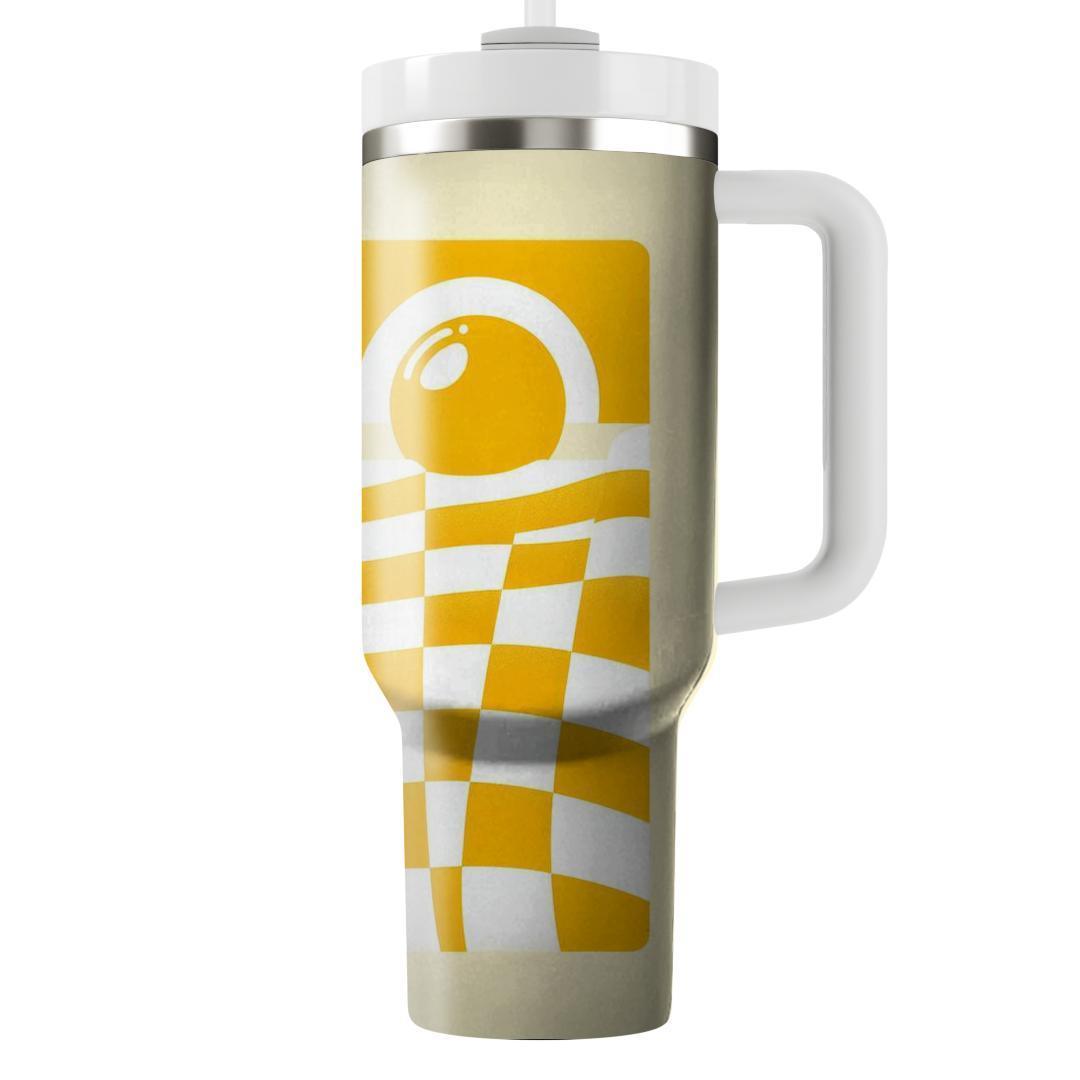 Sunny Daze Checker  Travel Tumblers