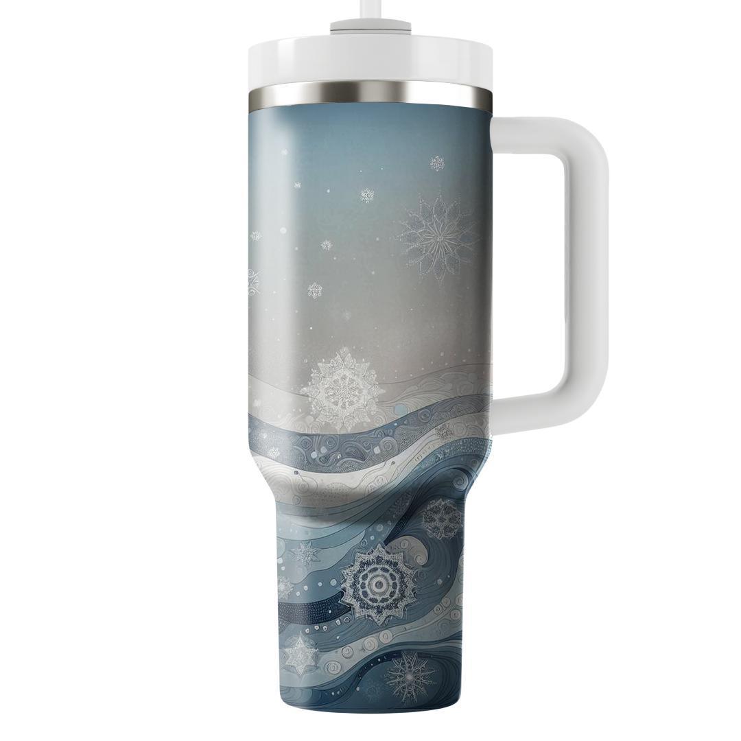 Serene Solstice - Winter Reflection  Tumbler Cups