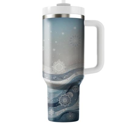 Serene Solstice - Winter Reflection  Tumbler Cups