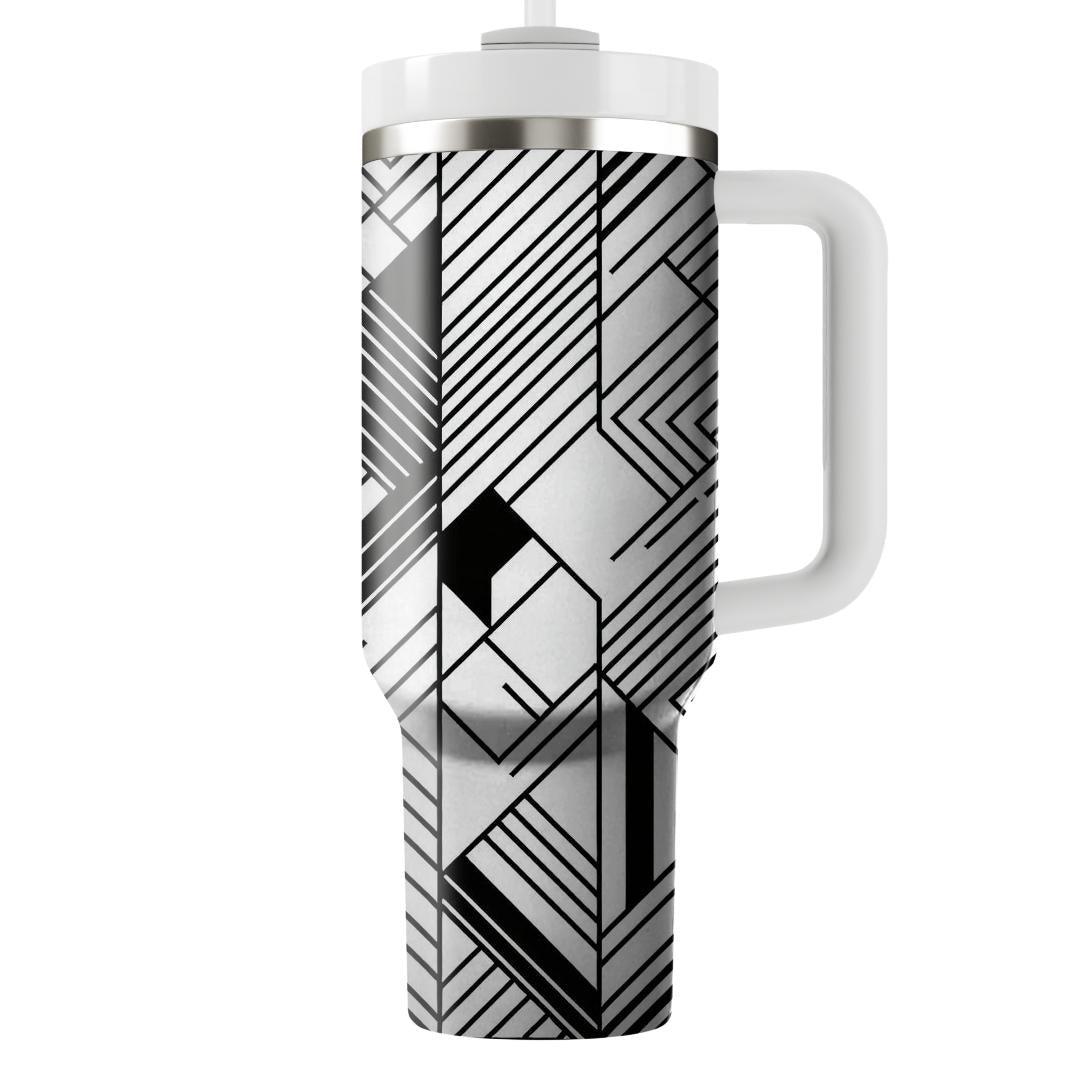 Intersecting Line Art  Tumblers With Lids