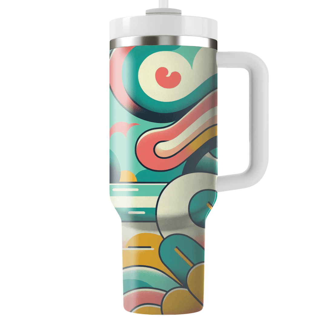 Whimsical Waves Travel Tumblers
