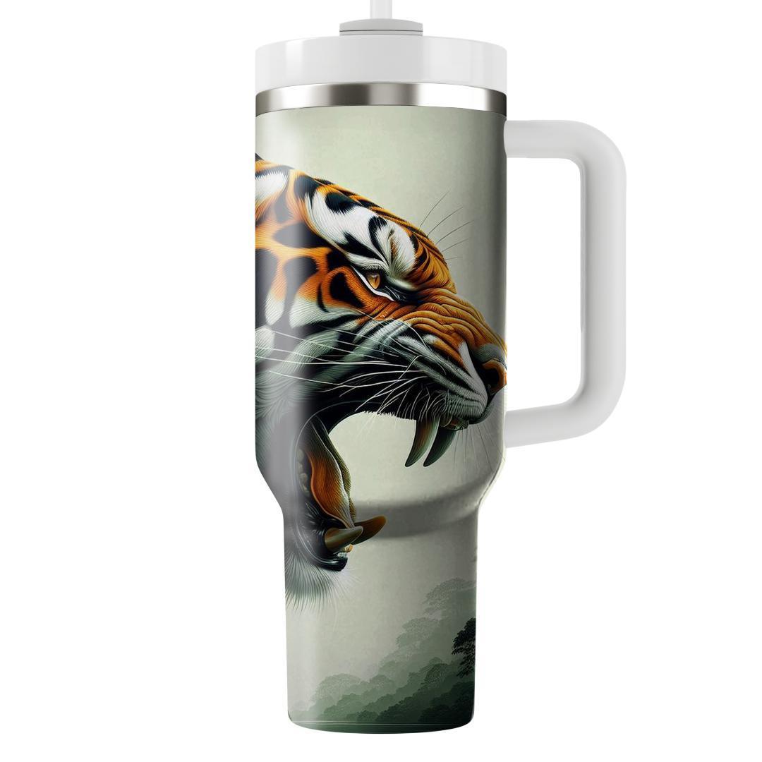 Bold Tiger Roar  Travel Tumblers