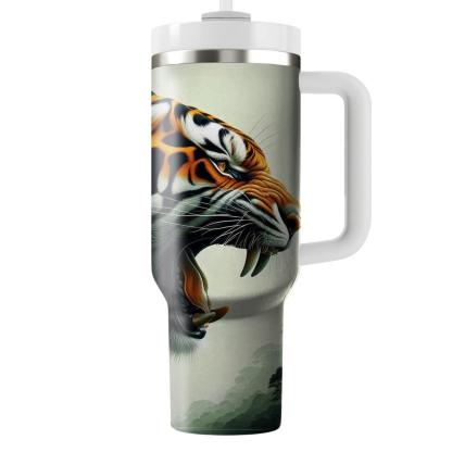 Bold Tiger Roar  Travel Tumblers