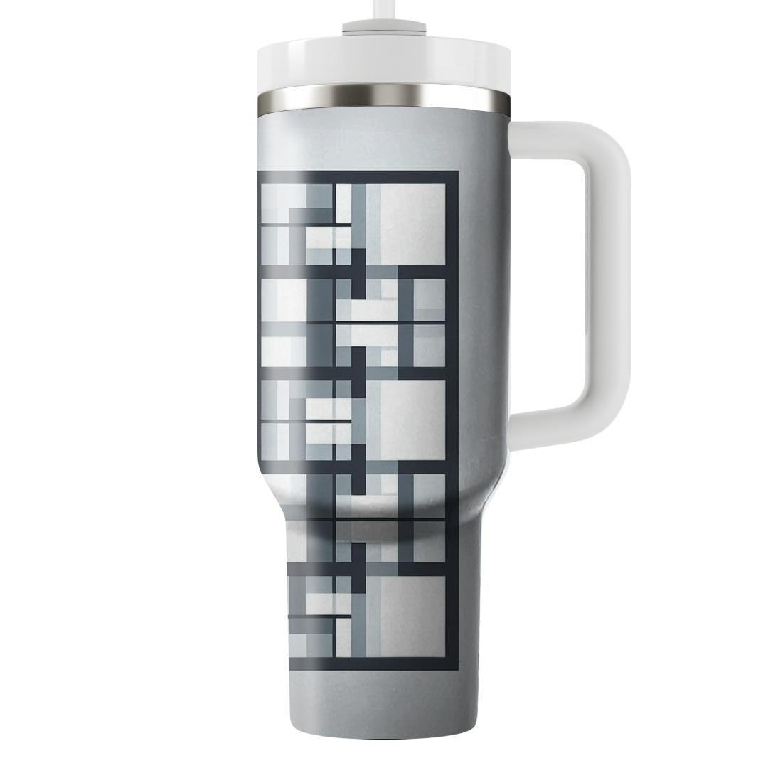 Minimalist Geometric Grid  Tumblers For Gifts