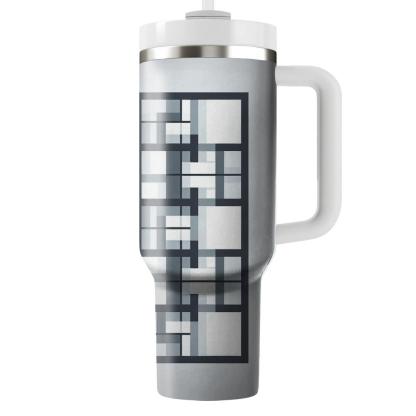 Minimalist Geometric Grid  Tumblers For Gifts