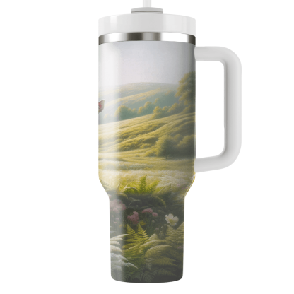 Gentle Deer In Meadow  Tumbler Cups