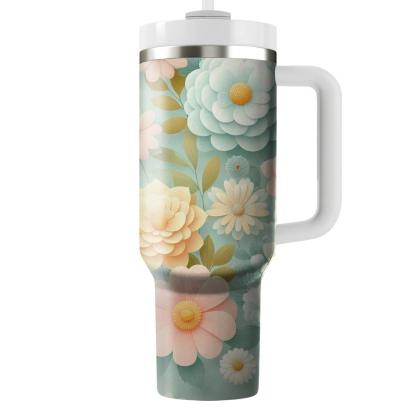 Soft Floral Garden  Insulated Tumblers