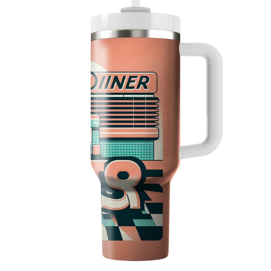 Retro Diner Dreamscape  Travel Tumblers