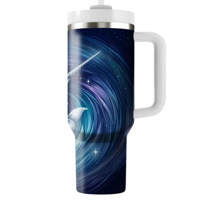 Mystical Narwhal Voyage  Travel Tumblers