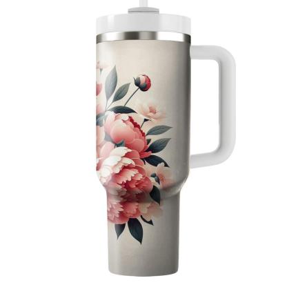 Charming Peony Dreams  Insulated Tumblers