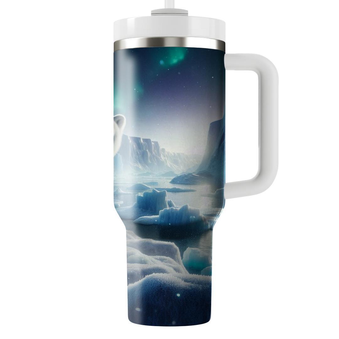 Frosty Polar Bear Haven  Tumblers With Lids