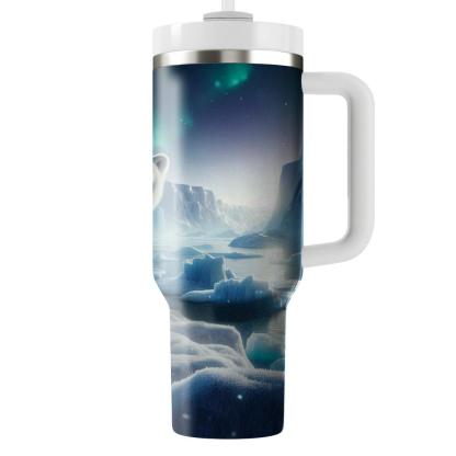 Frosty Polar Bear Haven  Tumblers With Lids