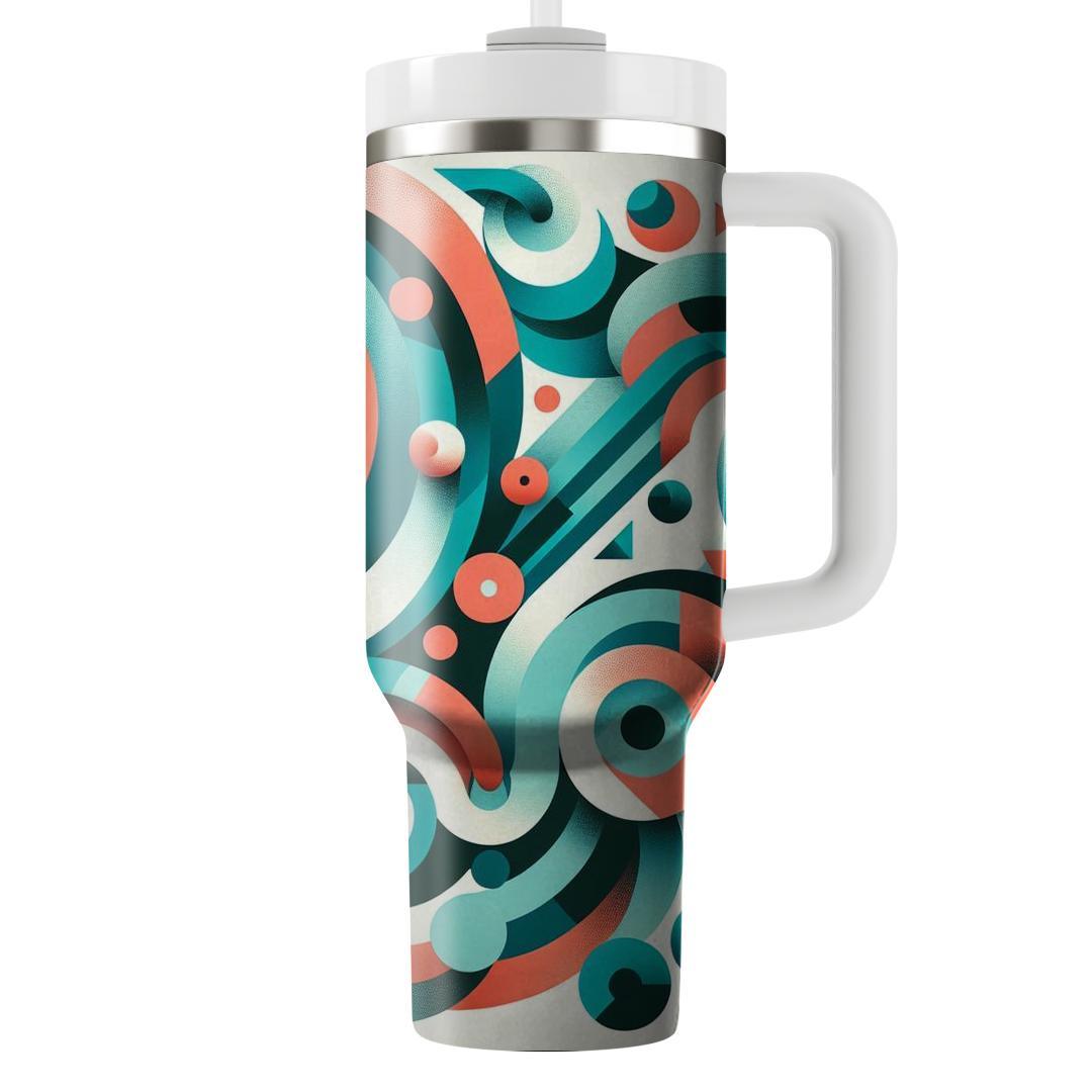 Geometric Spiral Dance  Decorative Tumblers