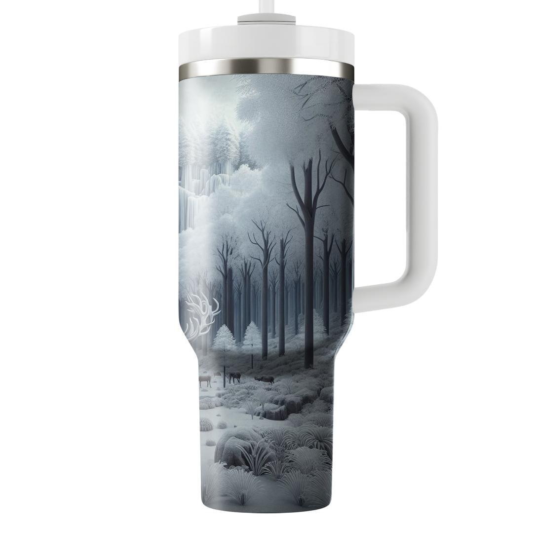 Winter Forest Stag  Unique Tumblers