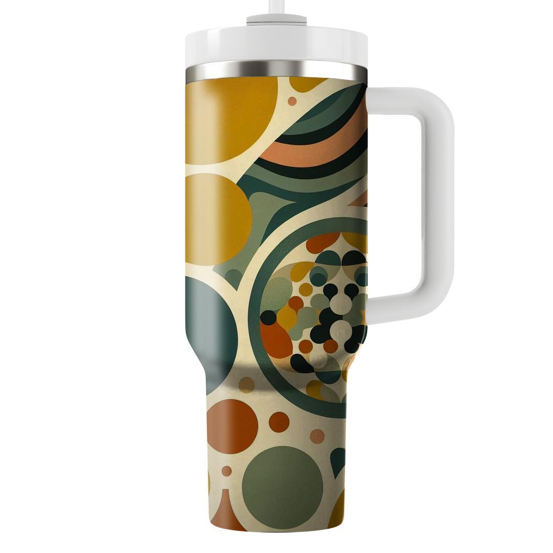 Mellow Vintage Circles  Custom Tumblers