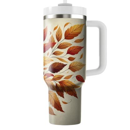 Autumn Leafy Retreat  Travel Tumblers