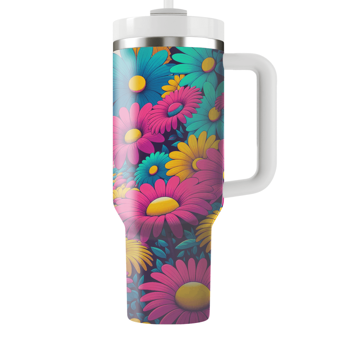 Funky Flower Power  Custom Tumblers
