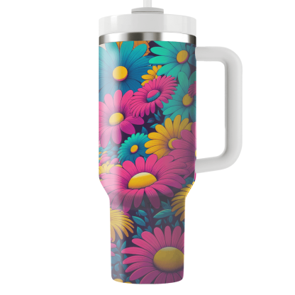 Funky Flower Power  Custom Tumblers