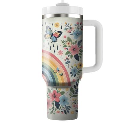 Springtime Rainbow  Tumbler Cups