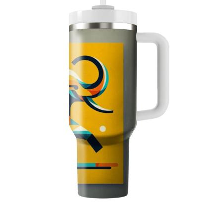 Geometric Elephant Dance  Travel Tumblers