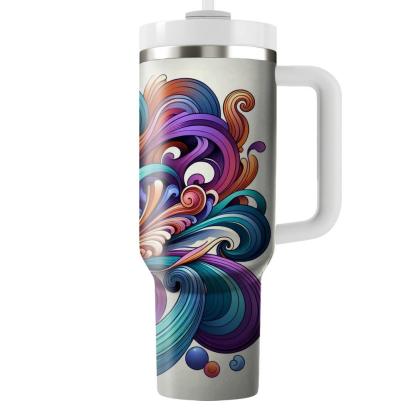 Artful Swirls  Travel Tumblers