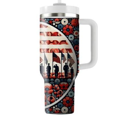 Mosaic Of Memories - Memorial Day  Tumblers With Lids
