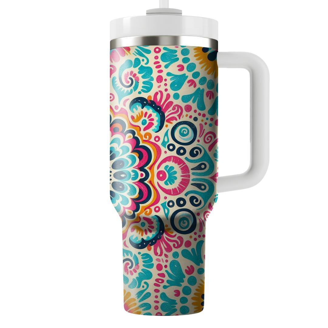 Retro Tie-dye  Tumbler Cups
