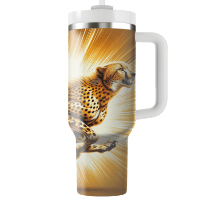 Energetic Cheetah Sprint  Tumbler Cups