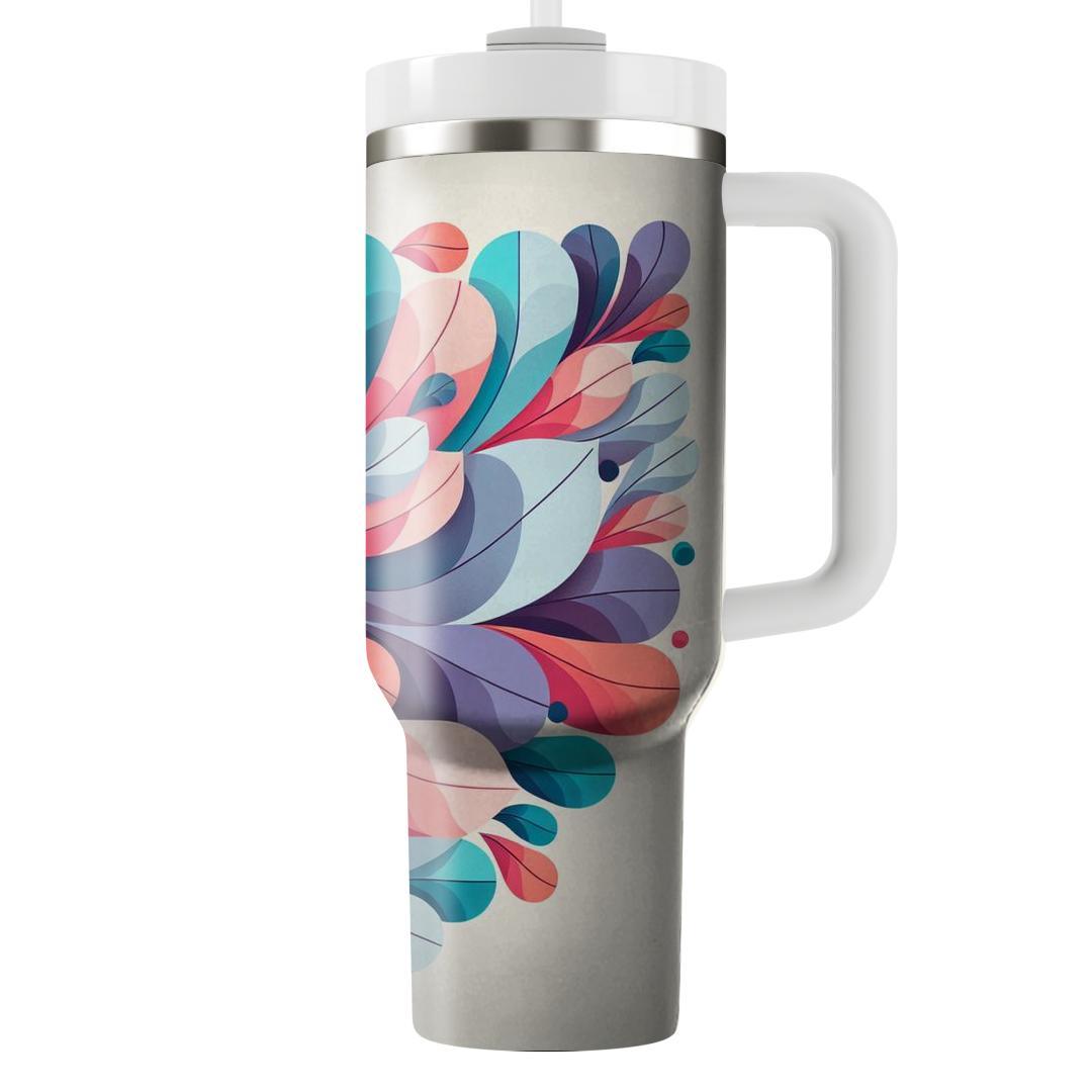 Cascading Petal Design  Insulated Tumblers